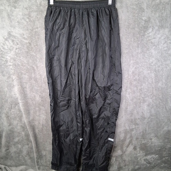 L.L. Bean Pants - VTG L.L. Bean Women's Medium Windbreaker Pants Track Style Black Made In USA 90s